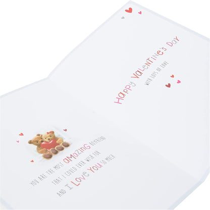 Cute Valentine’s Card for Boyfriend  -  Piccadilly Greetings   -  9  x  6  inches