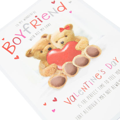 Cute Valentine’s Card for Boyfriend  -  Piccadilly Greetings   -  9  x  6  inches