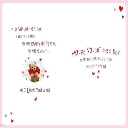 Cute Valentine’s Day Card for Girlfriend   –   Regal Publishing   -   9  x  6 inches