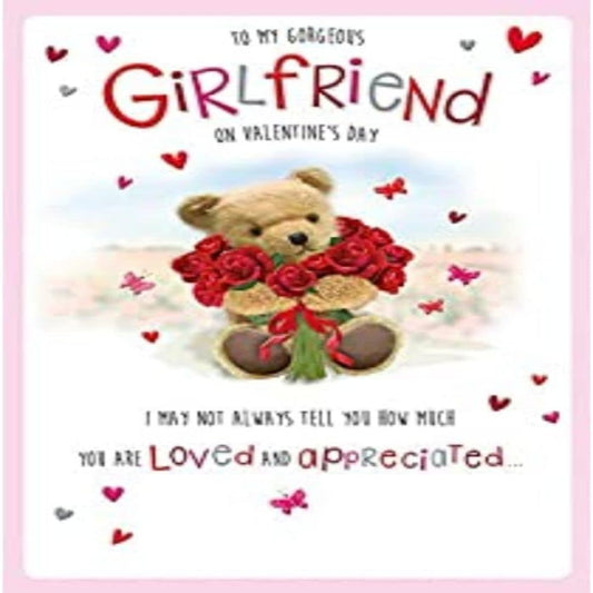 Cute Valentine’s Day Card for Girlfriend   –   Regal Publishing   -   9  x  6 inches