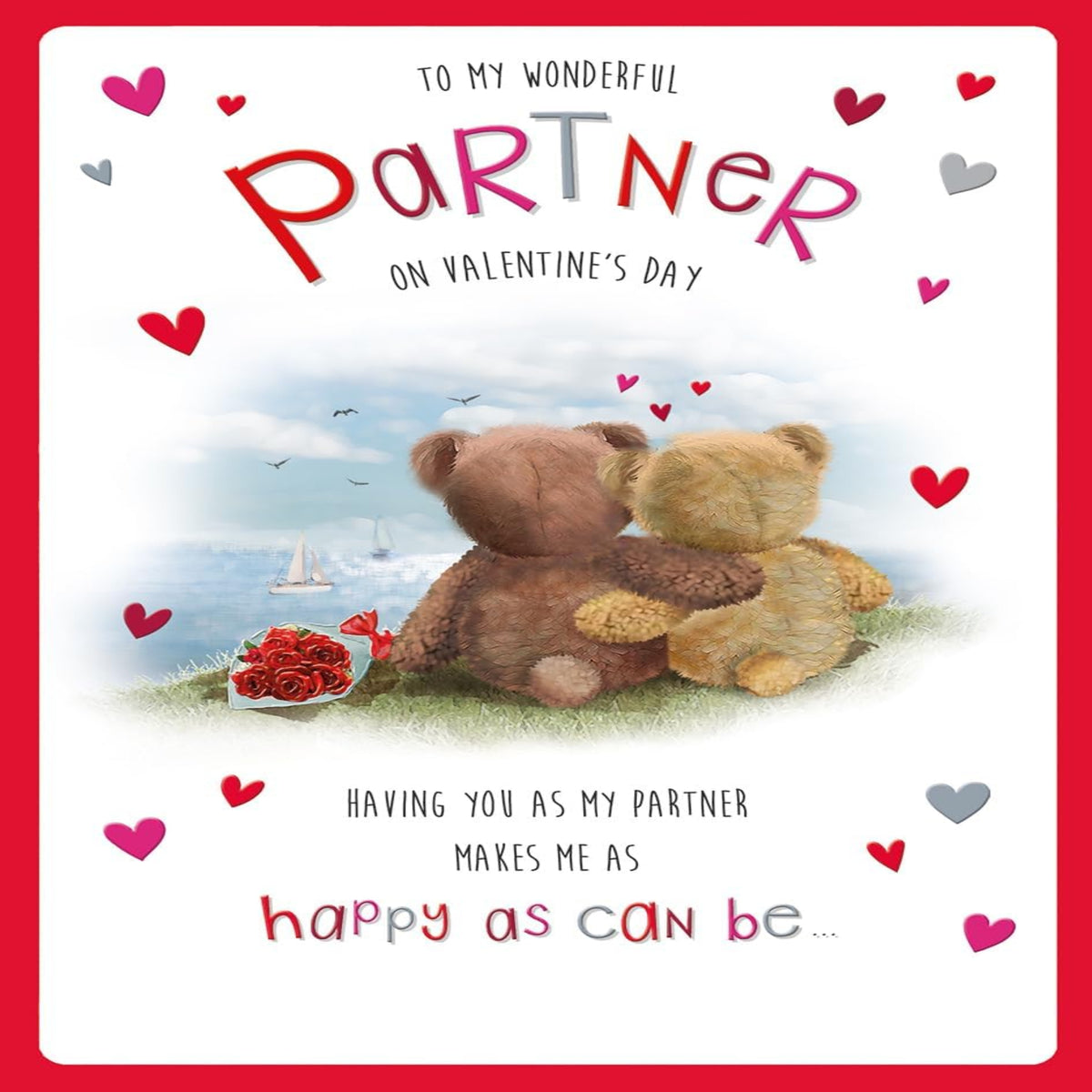 Cute Valentine's Day Card for Wonderful Partner  -   Regal Publishing  -  9 x 6 inches