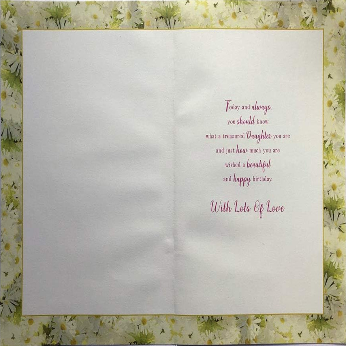 Daughter Birthday Card with Flowers & Bicycle | Sentimental Greeting Card   -    Lovely Verse    -    15.2cm  x   22.8cm