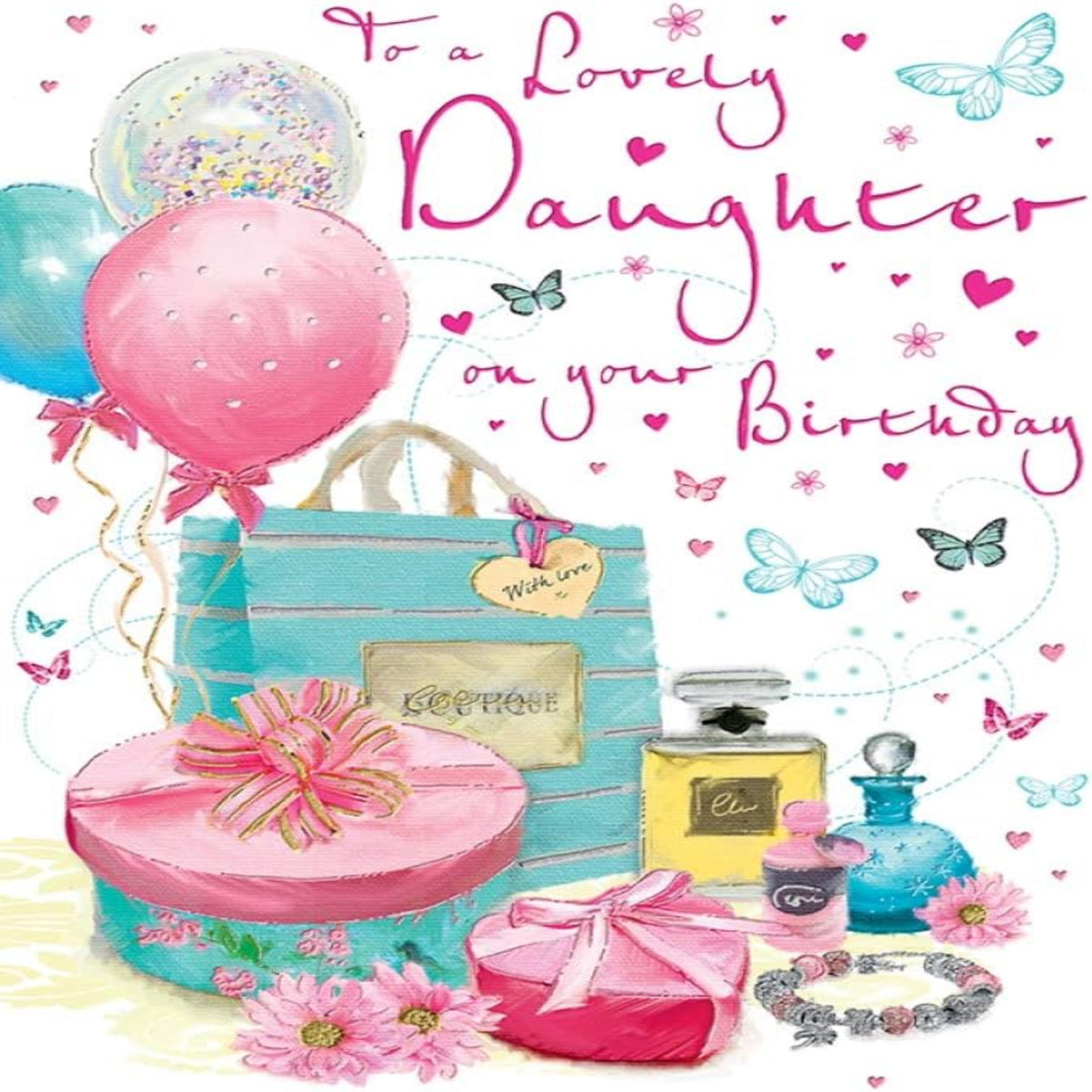 Daughter Birthday Card   -  Regal Publishing  -   9  x  6  inches