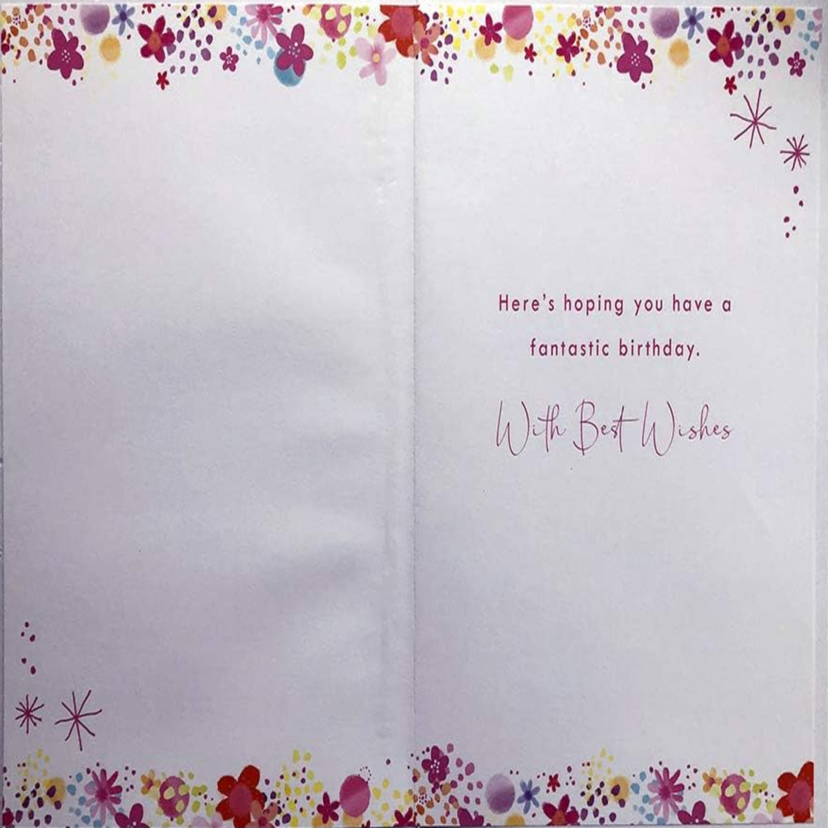 Daughter-in-Law Birthday Card with Verse |  Bright Dress & Flowers  -    15.2cm  x  22.8cm