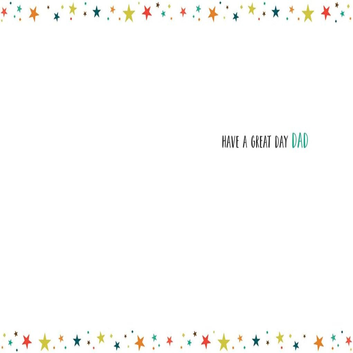 Dazzles Happy Father’s Day Card for Dad   -   8   x  6  inches