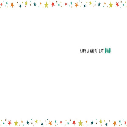 Dazzles Happy Father’s Day Card for Dad   -   8   x  6  inches
