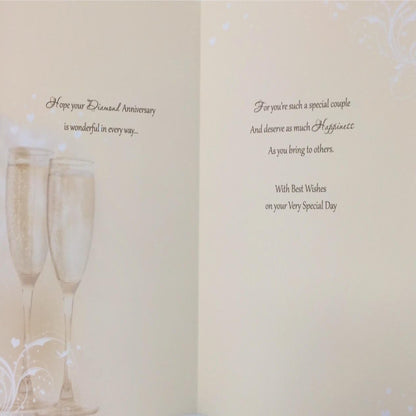 Diamond 60th Anniversary Card  –   Best Wishes for a Special Day  -   210 x 290 mm