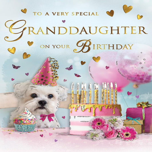 Dog Birthday Card   –   Traditional Regal Publishing Card   -   8  x  6  inches