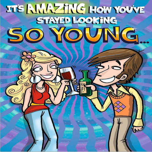 Doodlecards Funny Birthday Card for Men & Women | Humorous Medium Birthday Card  -  210  x  290 mm