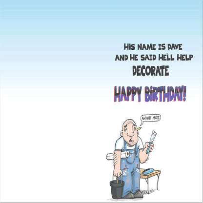 Doodlecards Funny Male Birthday Card | Humorous Birthday Card for Him