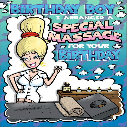 Doodlecards Funny Male Birthday Card   –   Humour Design  -  21cm  x  15cm