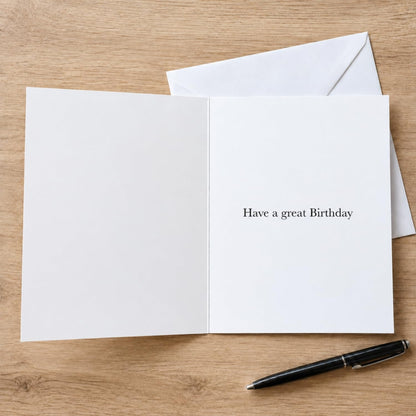 Emotional Rescue Funny Birthday Card for Dad  –  Humorous Black & White Greetings Card   -   24 x 16 cm