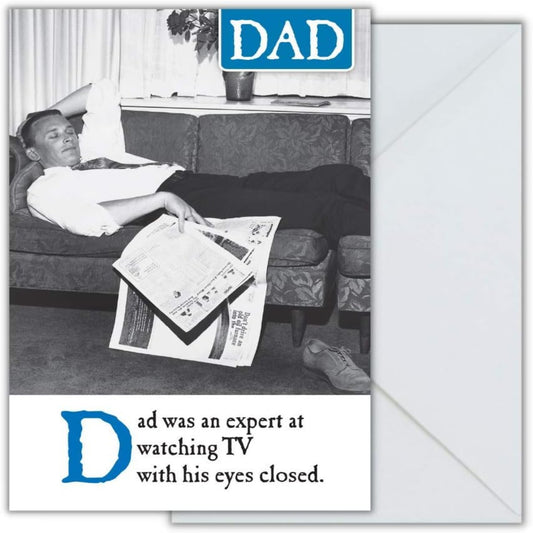 Emotional Rescue Humorous Father’s Day Card for Dad  -   235mm  x  159mm  x  2mm