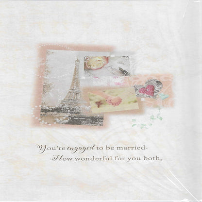 Engagement Congratulations Card Large | With Love  -    15 x 23 cm