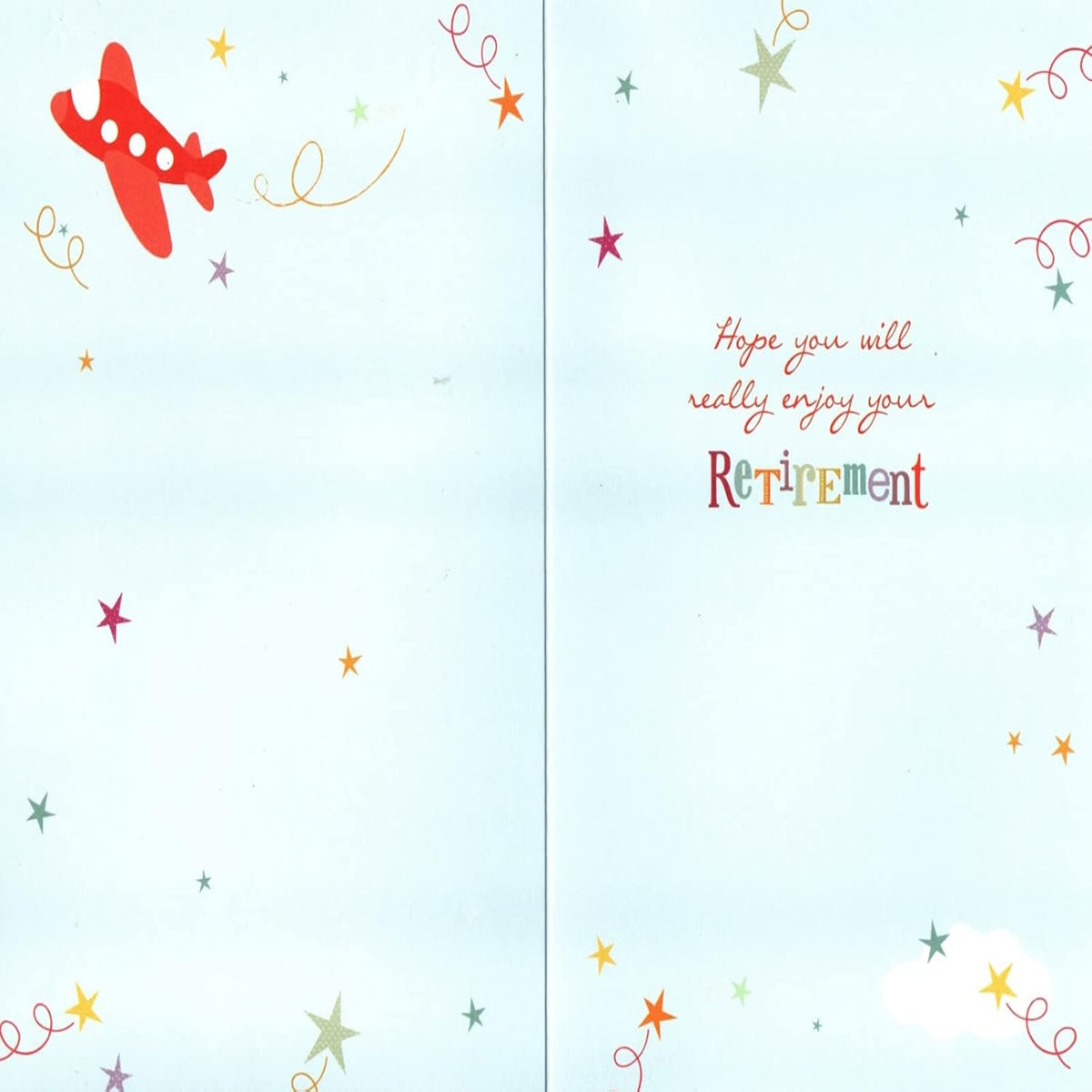 Enjoy Your Retirement Greeting Card     -    Clouds    -   133 x 197mm