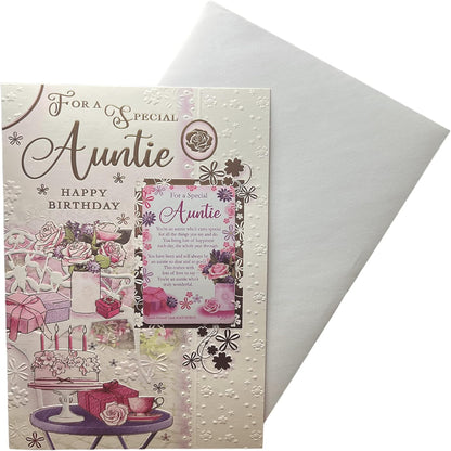 Express Yourself Auntie Birthday Card with Keepsake | Greeting Card -  22.8 x 15.3 cm