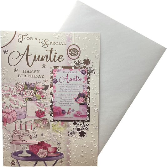 Express Yourself Auntie Birthday Card with Keepsake | Greeting Card -  22.8 x 15.3 cm