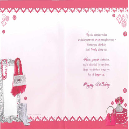 Express Yourself Birthday Card for Daughter-in-Law with Keepsake   -   22.8  x  15.3 cm