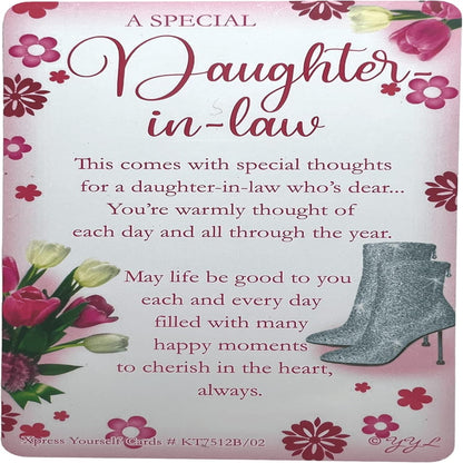 Express Yourself Birthday Card for Daughter-in-Law with Keepsake   -   22.8  x  15.3 cm