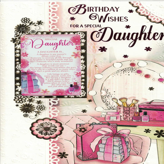 Express Yourself Daughter Birthday Card with Keepsake & Envelope   -   Gift Theme Design   -   ‎ 22.8  x  15.3   x   0.6 cm