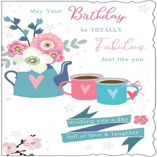 Fabulous Birthday Card for Her | Stylish Female Birthday Greeting Card    -   19.5cm  x  13.5 cm