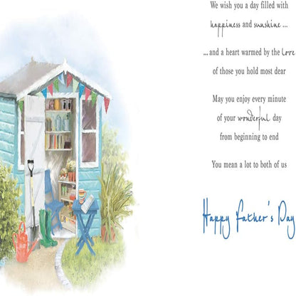 Father's Day Card From Both Of Us | Regal Publishing Greeting Card   -   9 x 6 inches