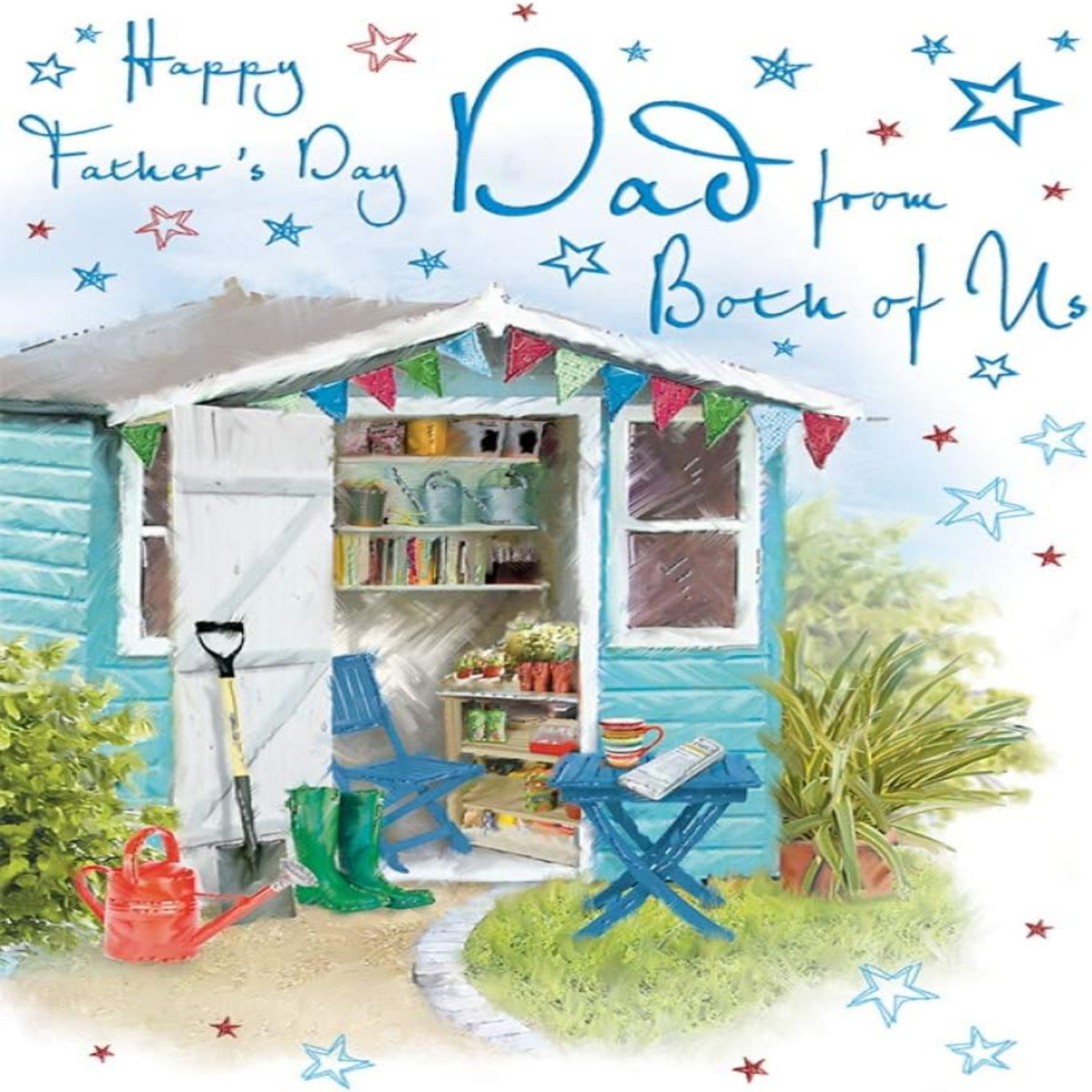 Father's Day Card From Both Of Us | Regal Publishing Greeting Card   -   9 x 6 inches