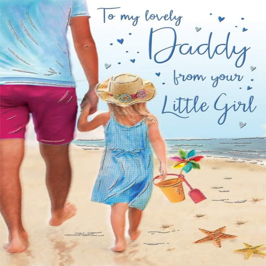Father's Day Card Daddy From Girl   -   Regal Publishing   -   9 x 6 inches