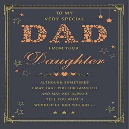 Father's Day Card from Daughter to Dad    -   Regal Publishing   -    9 x 6 inches
