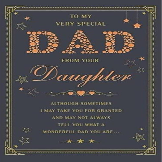 Father's Day Card from Daughter to Dad    -   Regal Publishing   -    9 x 6 inches