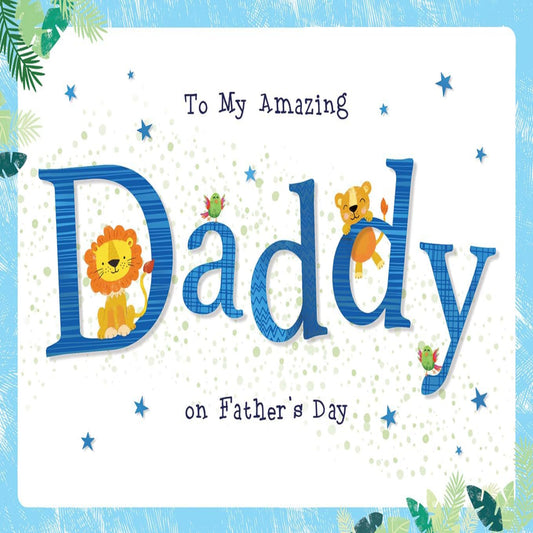 Father's Day Card for Amazing Daddy | Piccadilly Greetings   -  9 x 6 inches