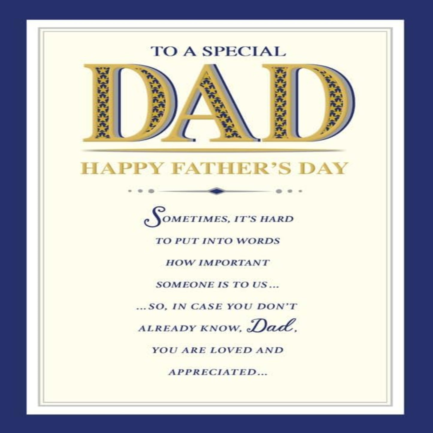 Father's Day Card for Dad  –  Special Dad Greeting Card  -  Regal Publishing  -   9  x  6 inches