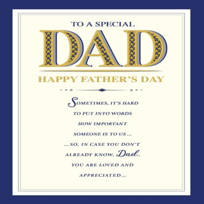 Father's Day Card for Dad  –  Special Dad Greeting Card  -  Regal Publishing  -   9  x  6 inches