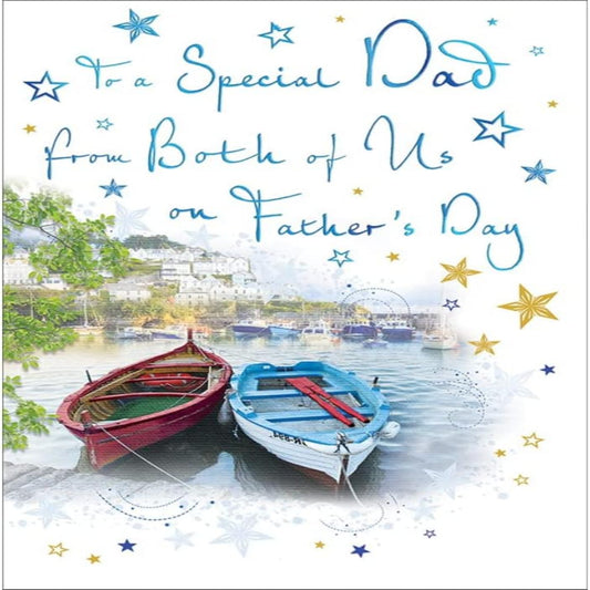 Father's Day Card for Dad from Both of Us | Traditional Design   -  9  x  6 inches