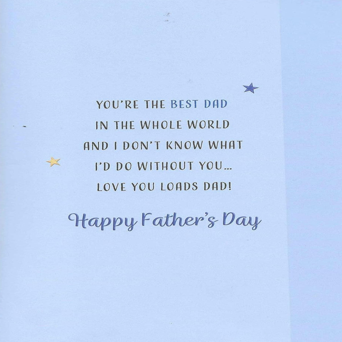 Father’s Day Card from Daughter  -  Regal Publishing   -  9  x  6 inches