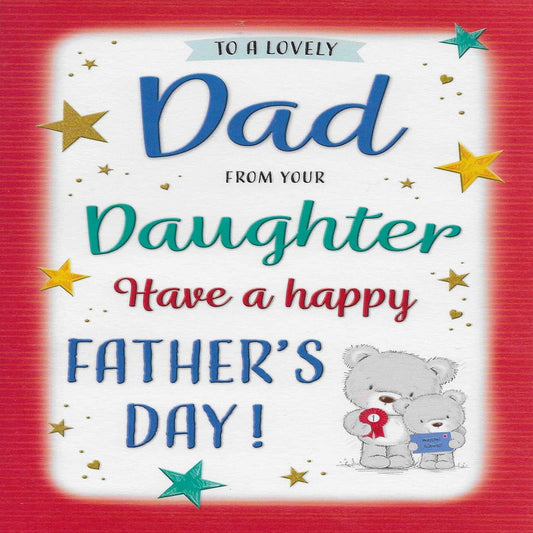 Father’s Day Card from Daughter  -  Regal Publishing   -  9  x  6 inches