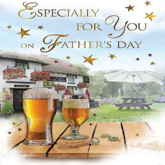 Father’s Day Card   –   Especially for You Blue   -   9   x   6  inches