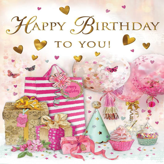 Female Birthday Card   –    Happy Birthday to You   -  Regal Publishing   -    8   x   6  inches