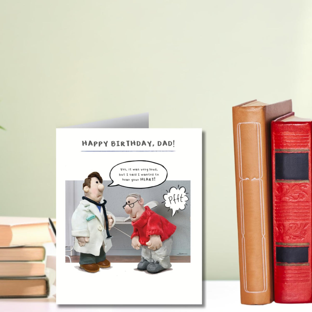 Funny Birthday Card for Dad | Examined at the Doctors Humour Card   -  Multi-coloured    -   15.4  x  18.4 cm