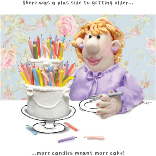 Funny Birthday Card for Her – More Candles More Cake