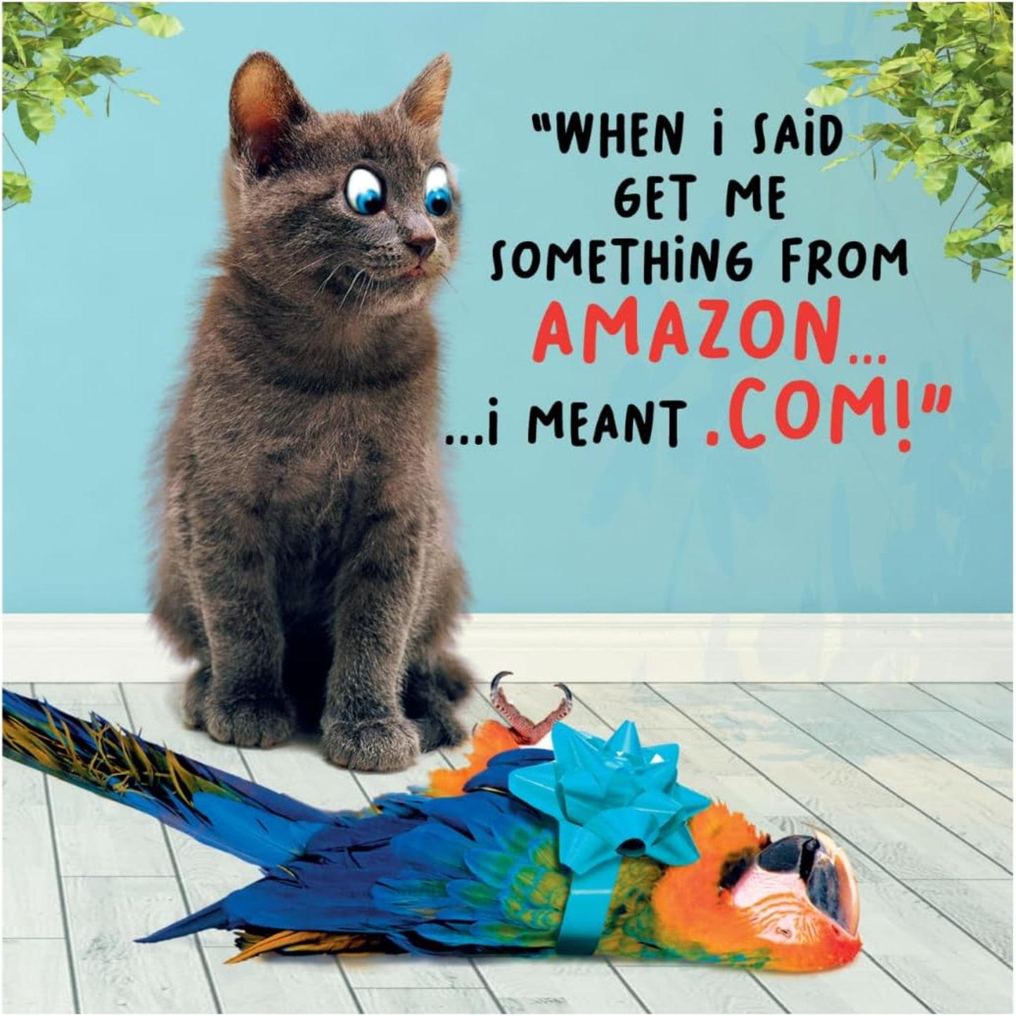 Funny Birthday Card for Him – Amazon Joke | Virtual Safari  -   6 x 6 inches