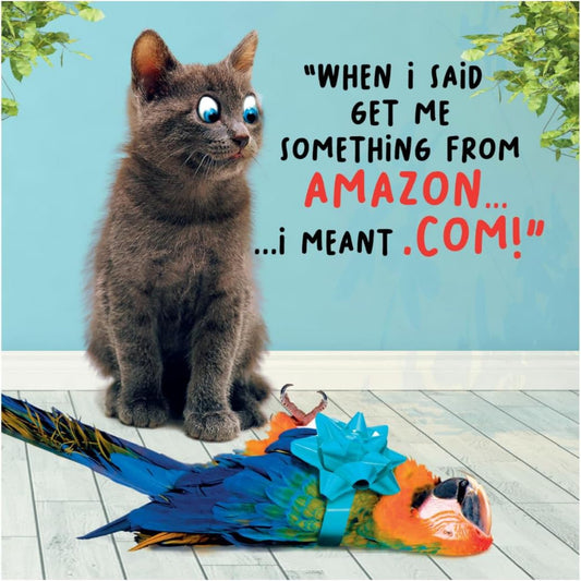 Funny Birthday Card for Him – Amazon Joke | Virtual Safari  -   6 x 6 inches
