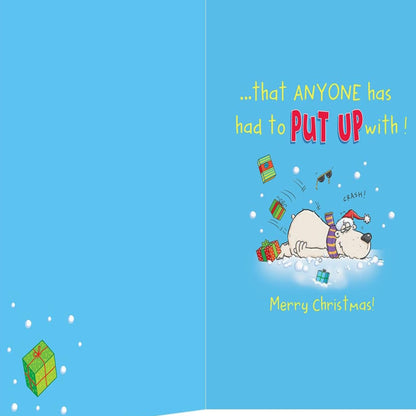 Funny Christmas Card for Brother   –    Regal Publishing    -   9  x  6 inches