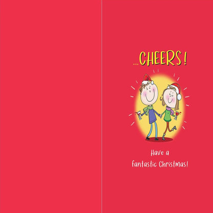 Funny Christmas Card for Son & Daughter-in-Law  - Regal Publishing  -  9  x  6 inches