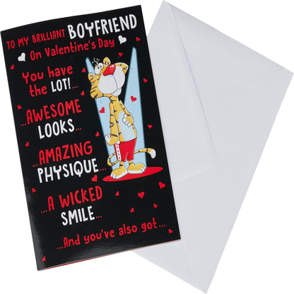 Funny Valentine's Day Card for Boyfriend | Humorous Romantic Card    -    Regal Publishing     -    9  x  6 inches