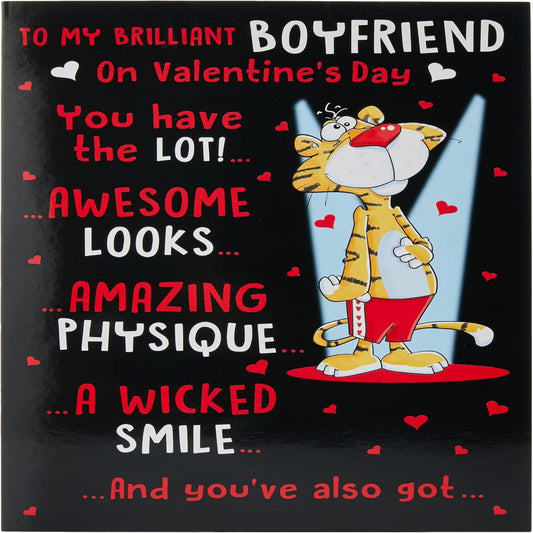 Funny Valentine's Day Card for Boyfriend | Humorous Romantic Card    -    Regal Publishing     -    9  x  6 inches
