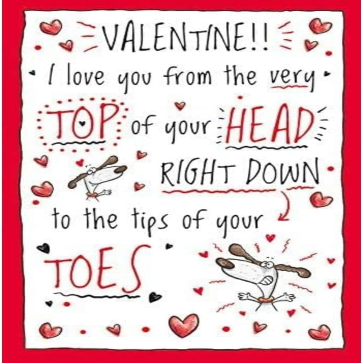 Funny Valentine’s Day Card   –   Regal Publishing Humour Card   -   9  x  6 inches