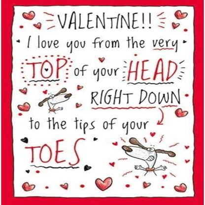 Funny Valentine’s Day Card   –   Regal Publishing Humour Card   -   9  x  6 inches