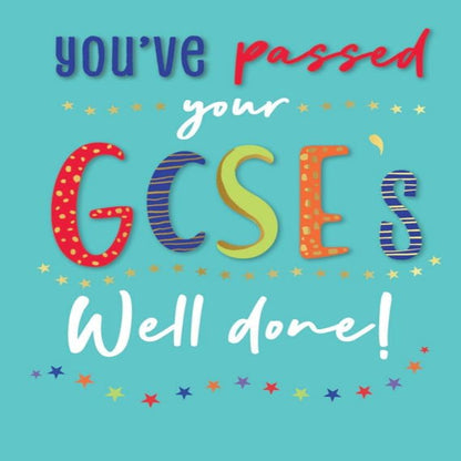 GCSE Congratulations Card   –   Exam Results Card   -  Piccadilly Greetings   -    8   x   6  inches