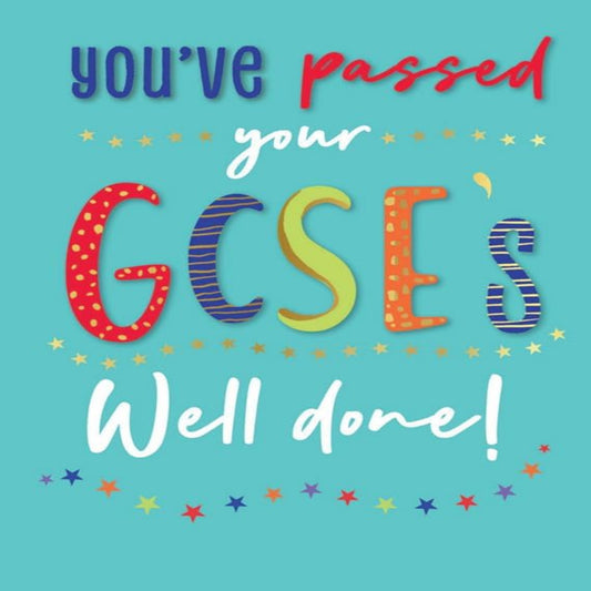 GCSE Congratulations Card   –   Exam Results Card   -  Piccadilly Greetings   -    8   x   6  inches